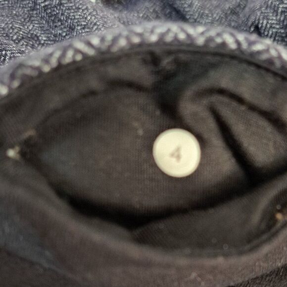 Lululemon Women's Wunder Under Black Herringbone Yoga Gym Leggings Pants Sz 4 - Picture 8 of 8